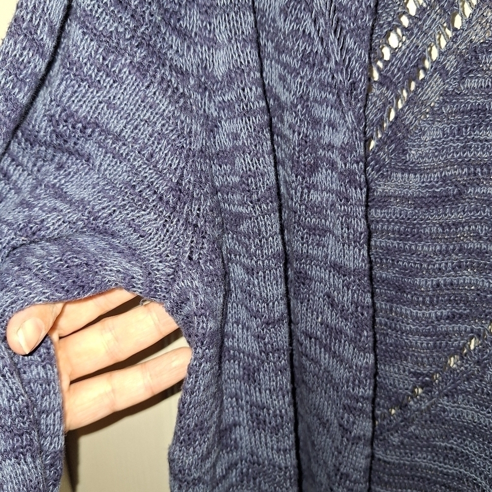 Torrid Blue Cardigan Sweater Size 1 - Picture 3 of 6